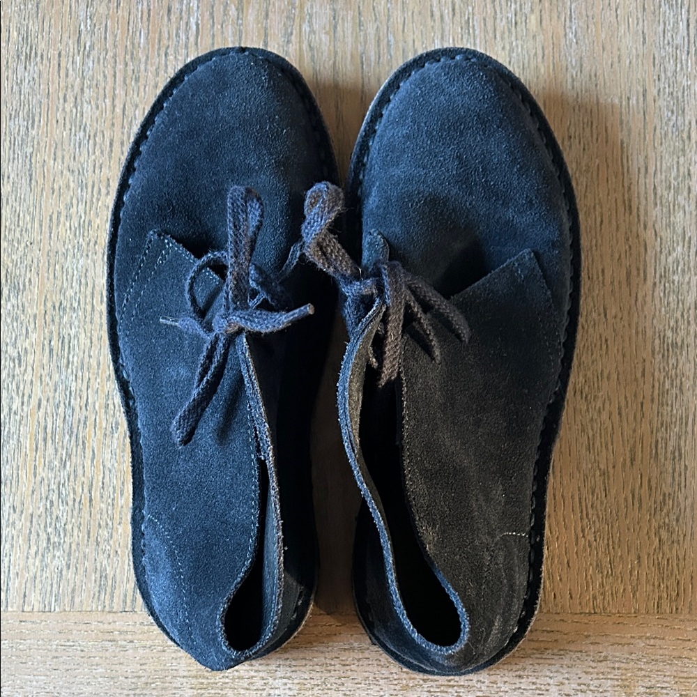 Crewcuts Boys' Dark Blue Suede MacAlister Lace-Up Dress Shoes
